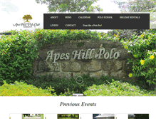 Tablet Screenshot of apeshillpolo.com